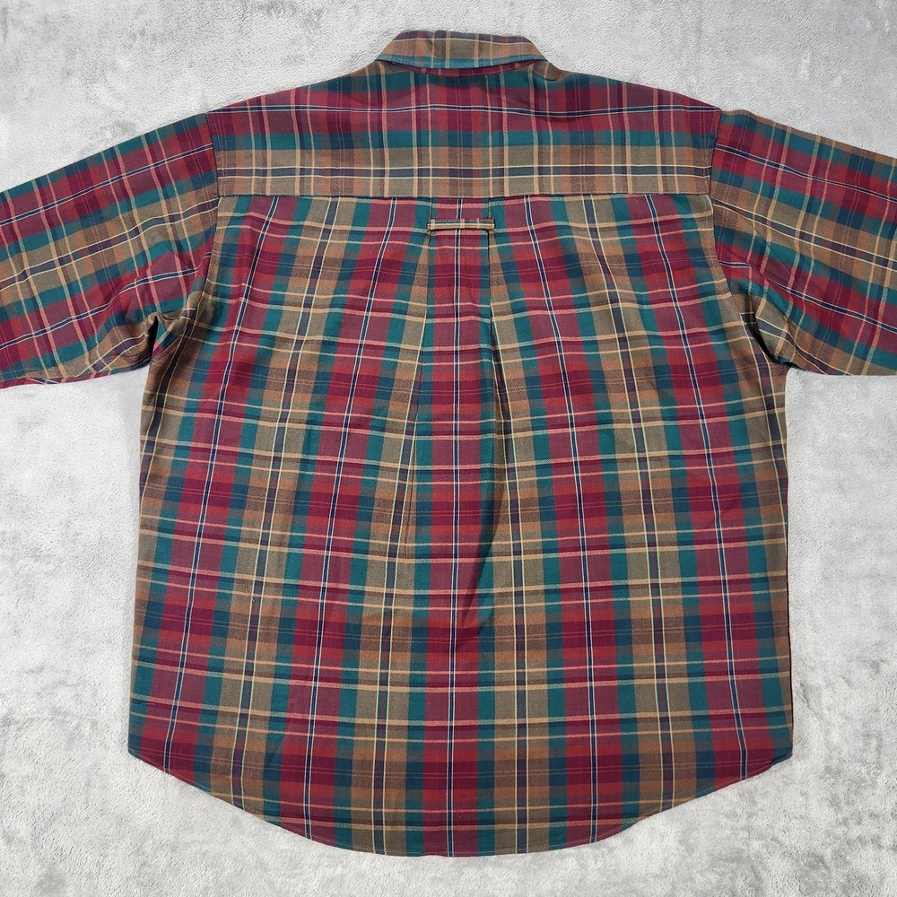 Vintage Pendleton Sir Pendleton Shirt Mens Medium Plaid Wool Made USA 90s - Picture 3 of 13